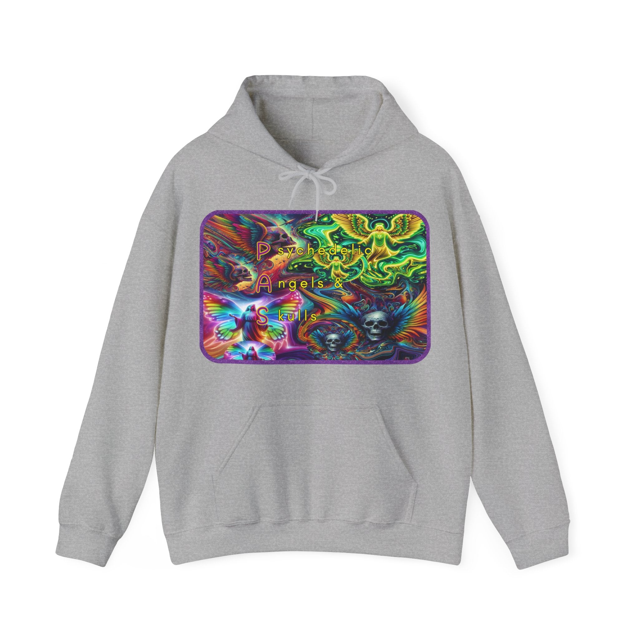 "Psychedelic Angels and Skulls" Men’s Hoodie