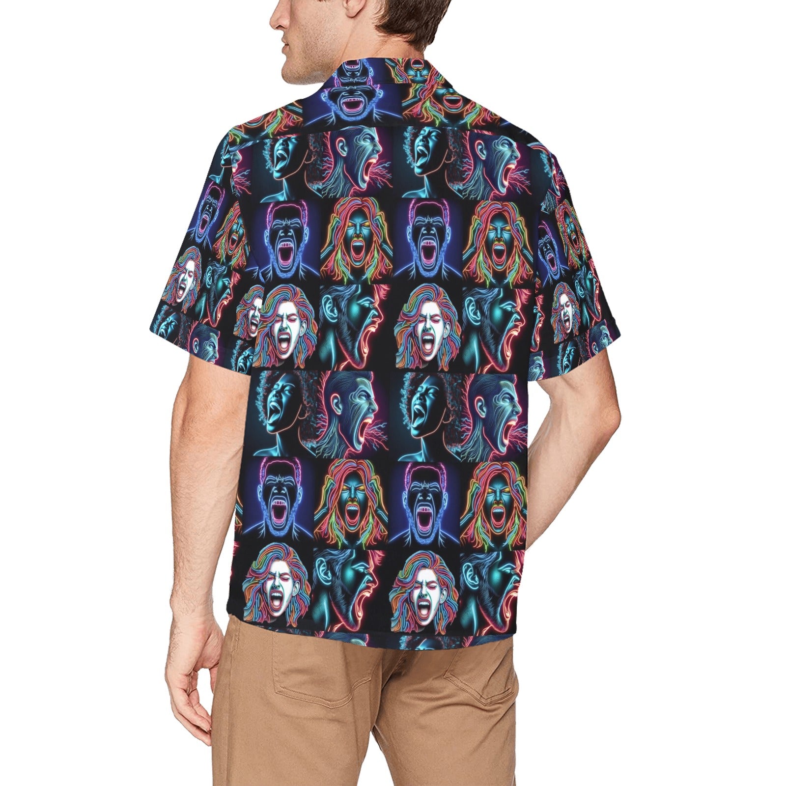 “Neon Screamers” Men’s Lounge Shirt