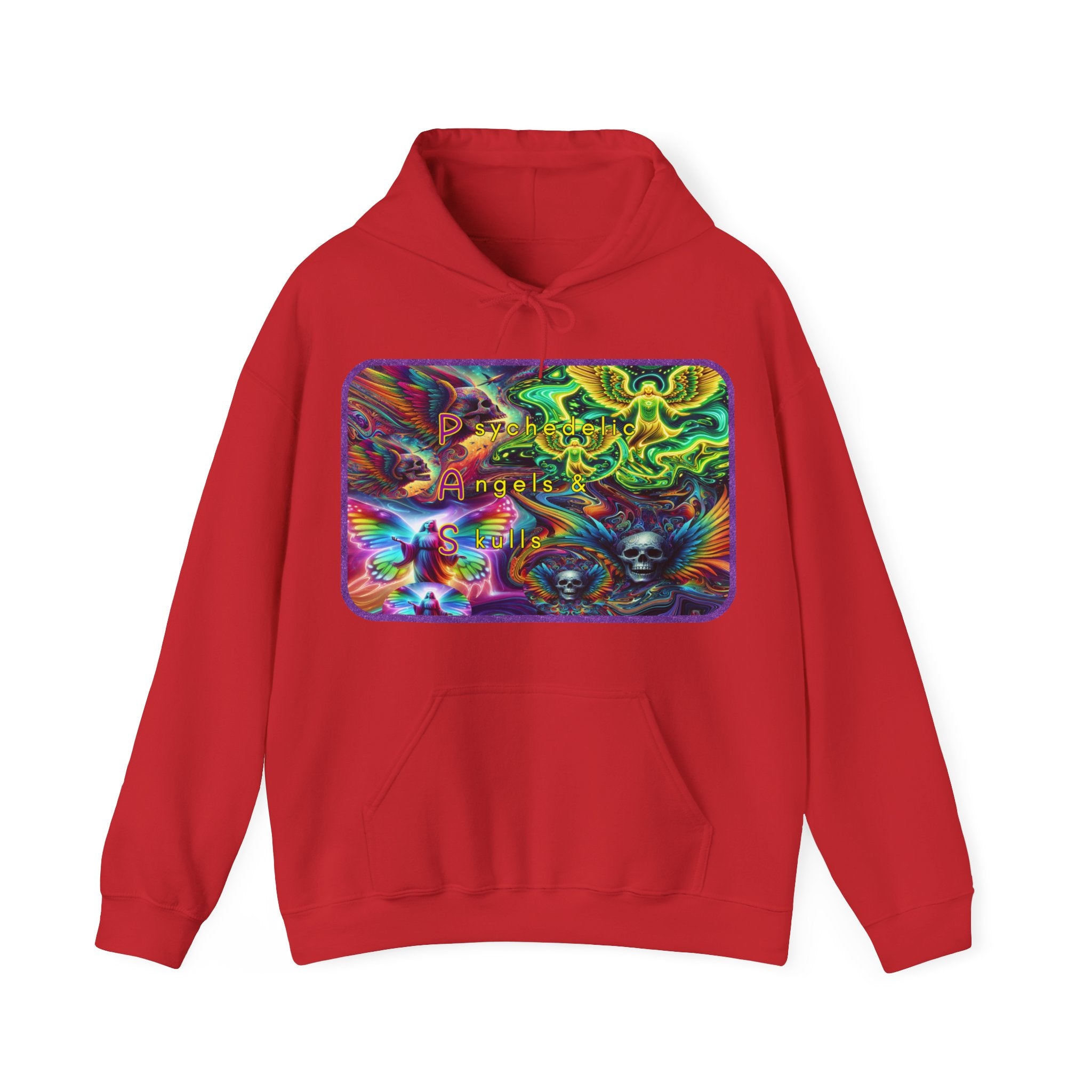 "Psychedelic Angels and Skulls" Men’s Hoodie