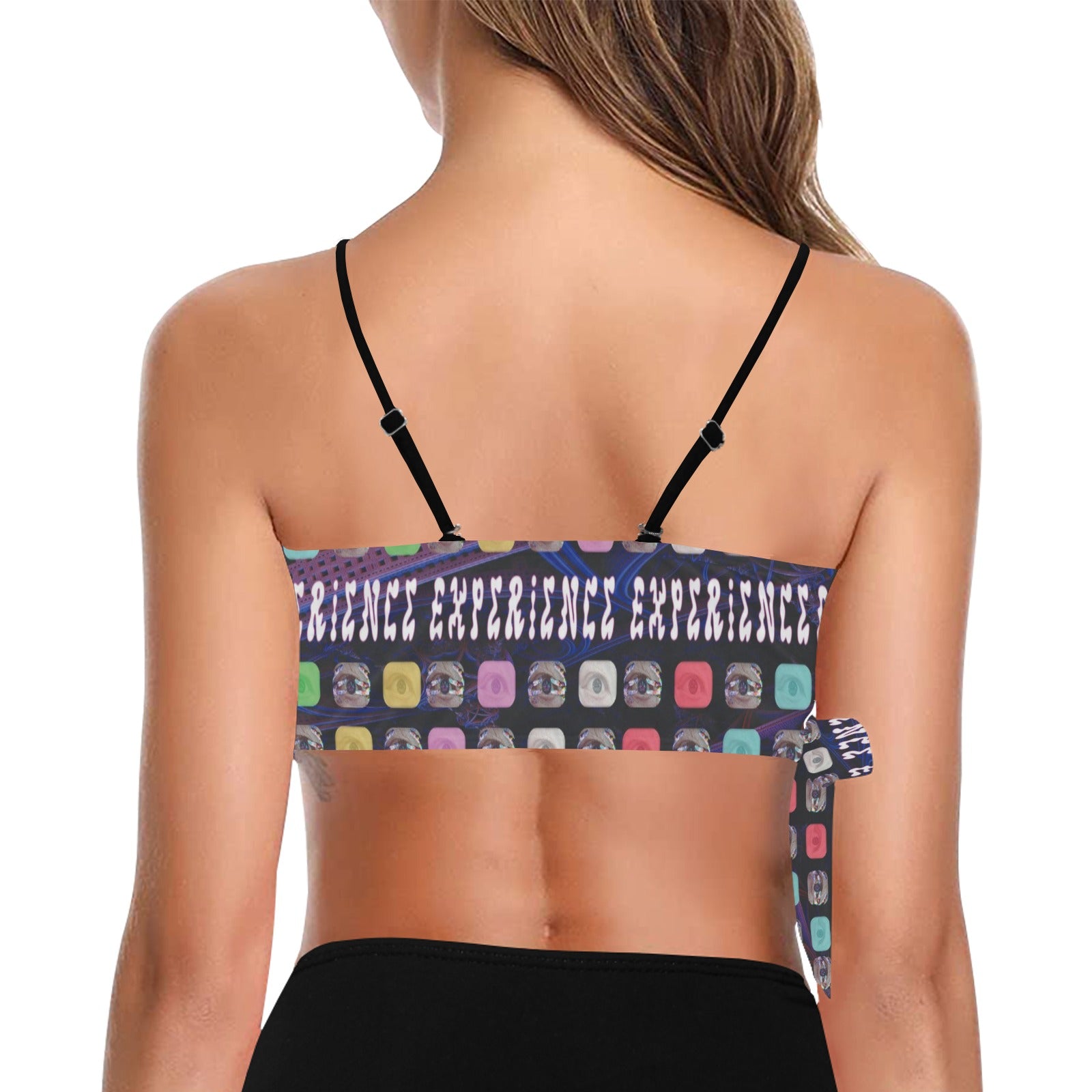 “The Experience” Festival Side Knot Bikini Top