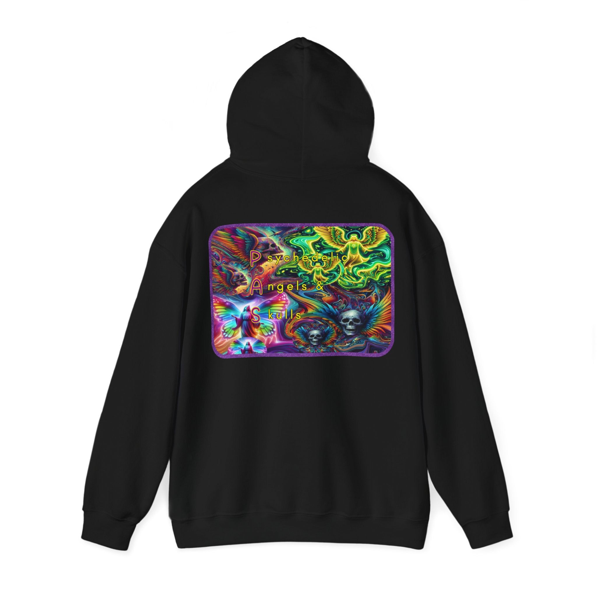 "Psychedelic Angels and Skulls" Men’s Hoodie
