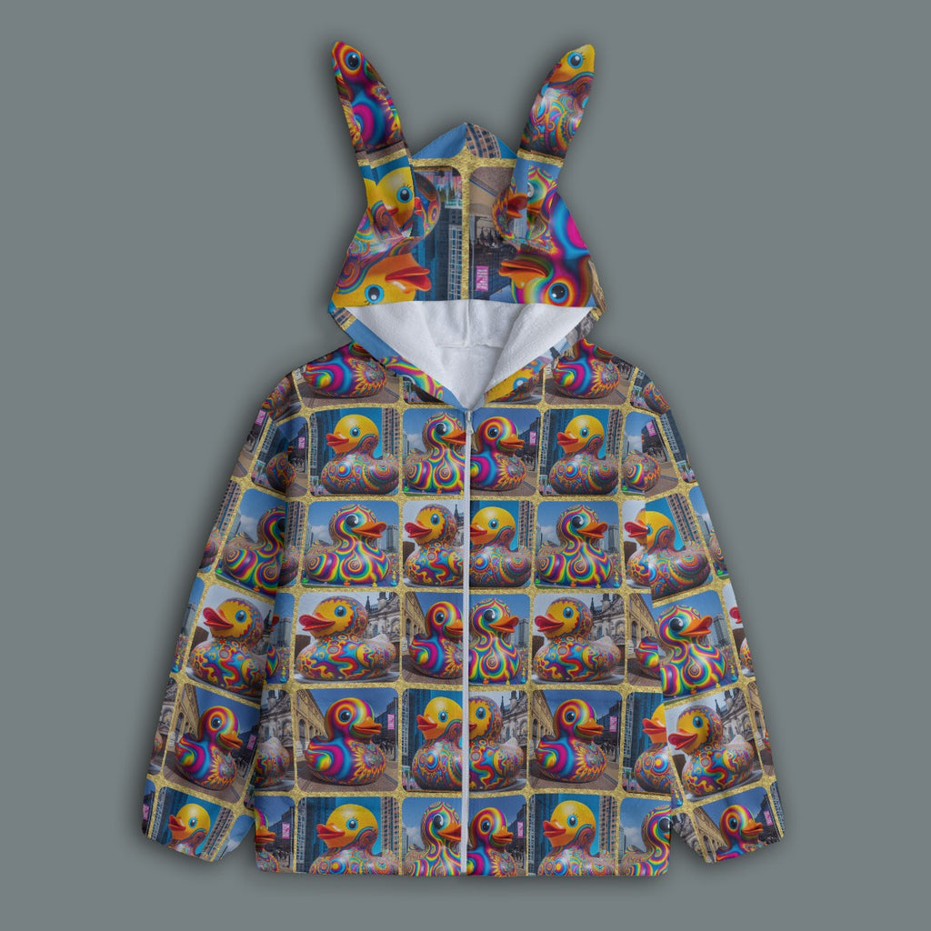 “Psychedelic Rubber Ducky” Bunny Ears Long Sleeve Top