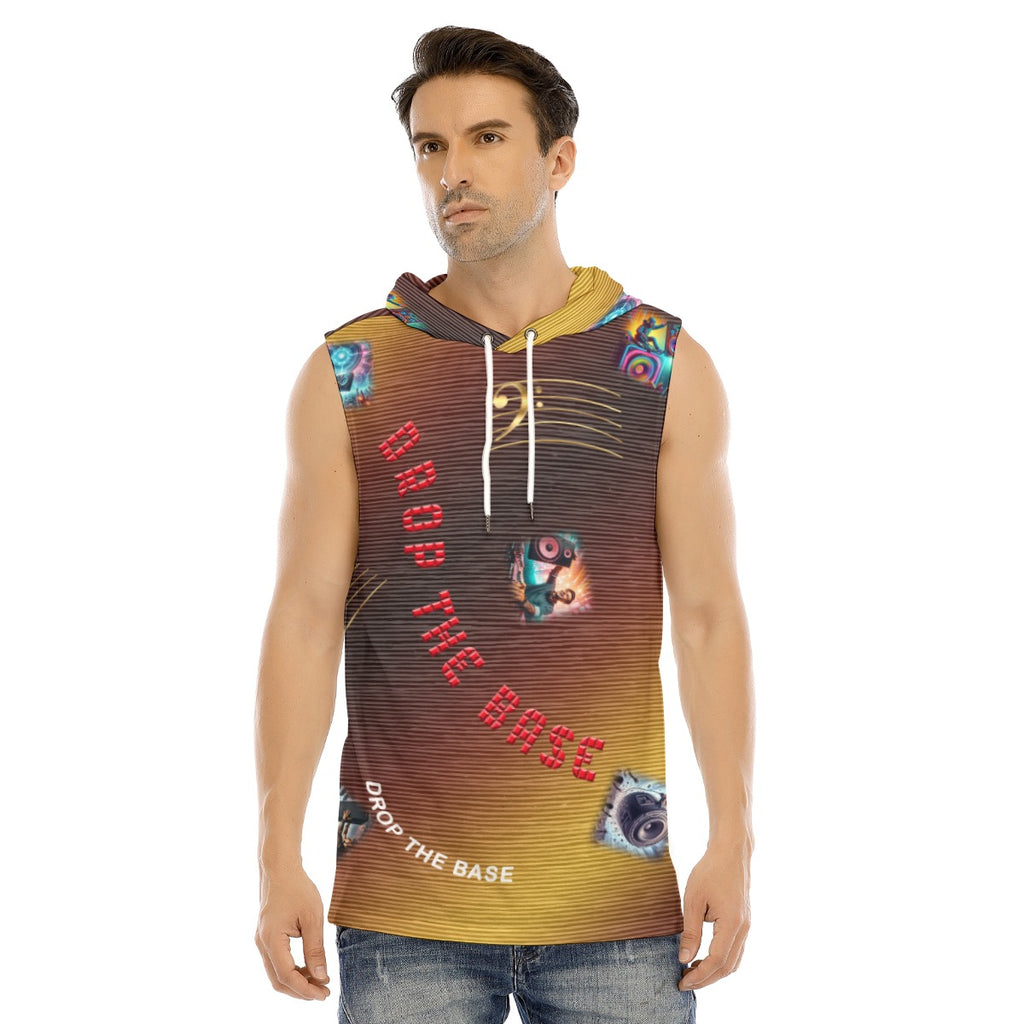 “Drop the Base” Hooded Sports Tank Top
