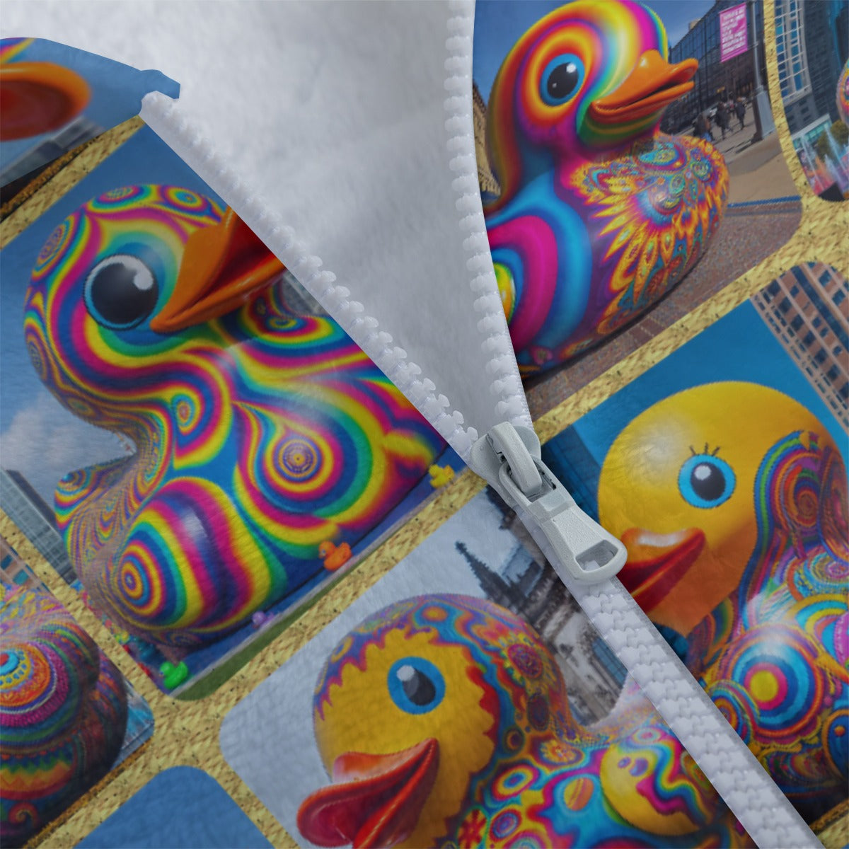 “Psychedelic Rubber Ducky” Bunny Ears Long Sleeve Top