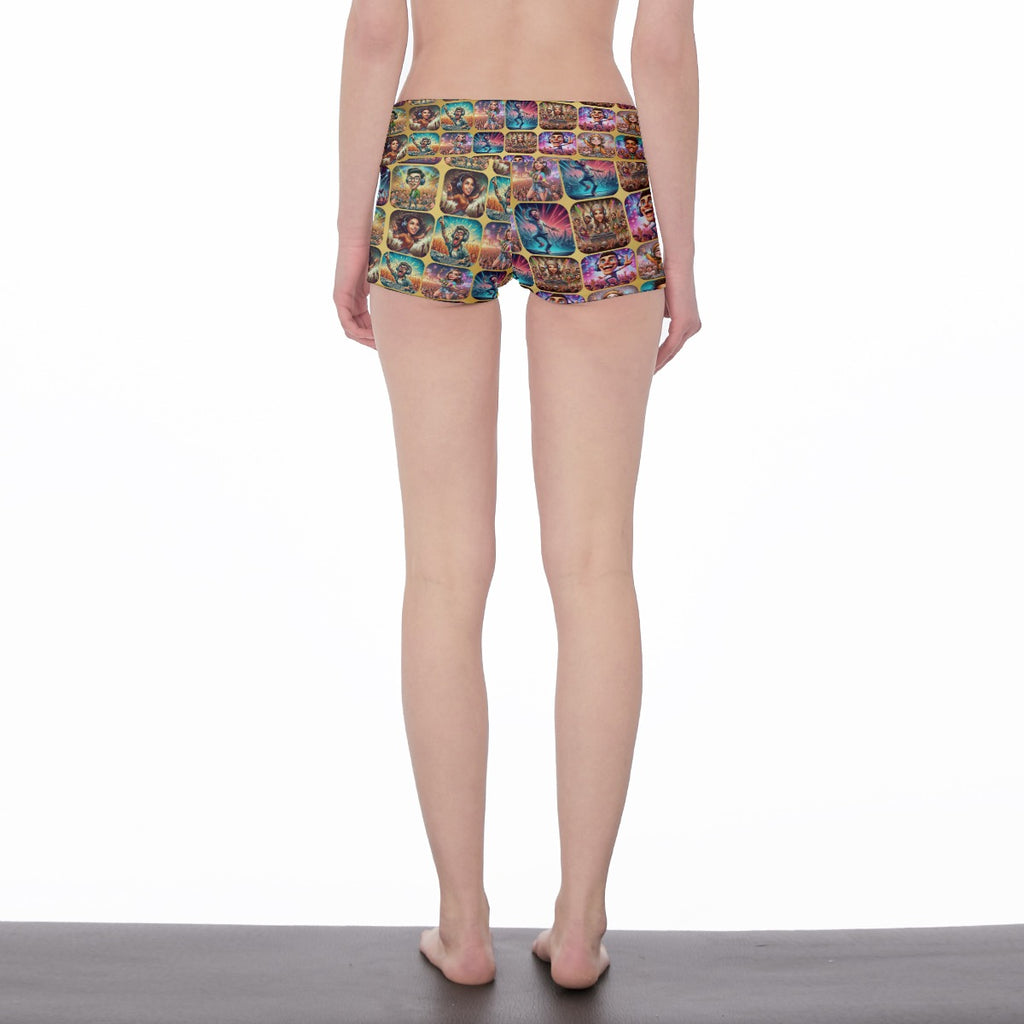 “Raving Festival Fans” Women's Rave Below Navel Cut Short Shorts