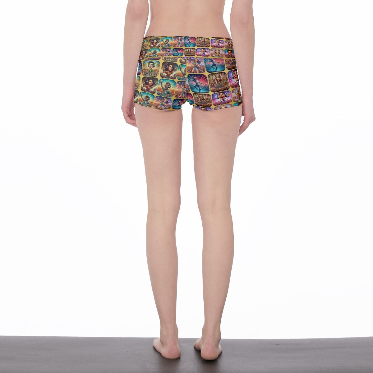 “Raving Festival Fans” Women's Rave Below Navel Cut Short Shorts