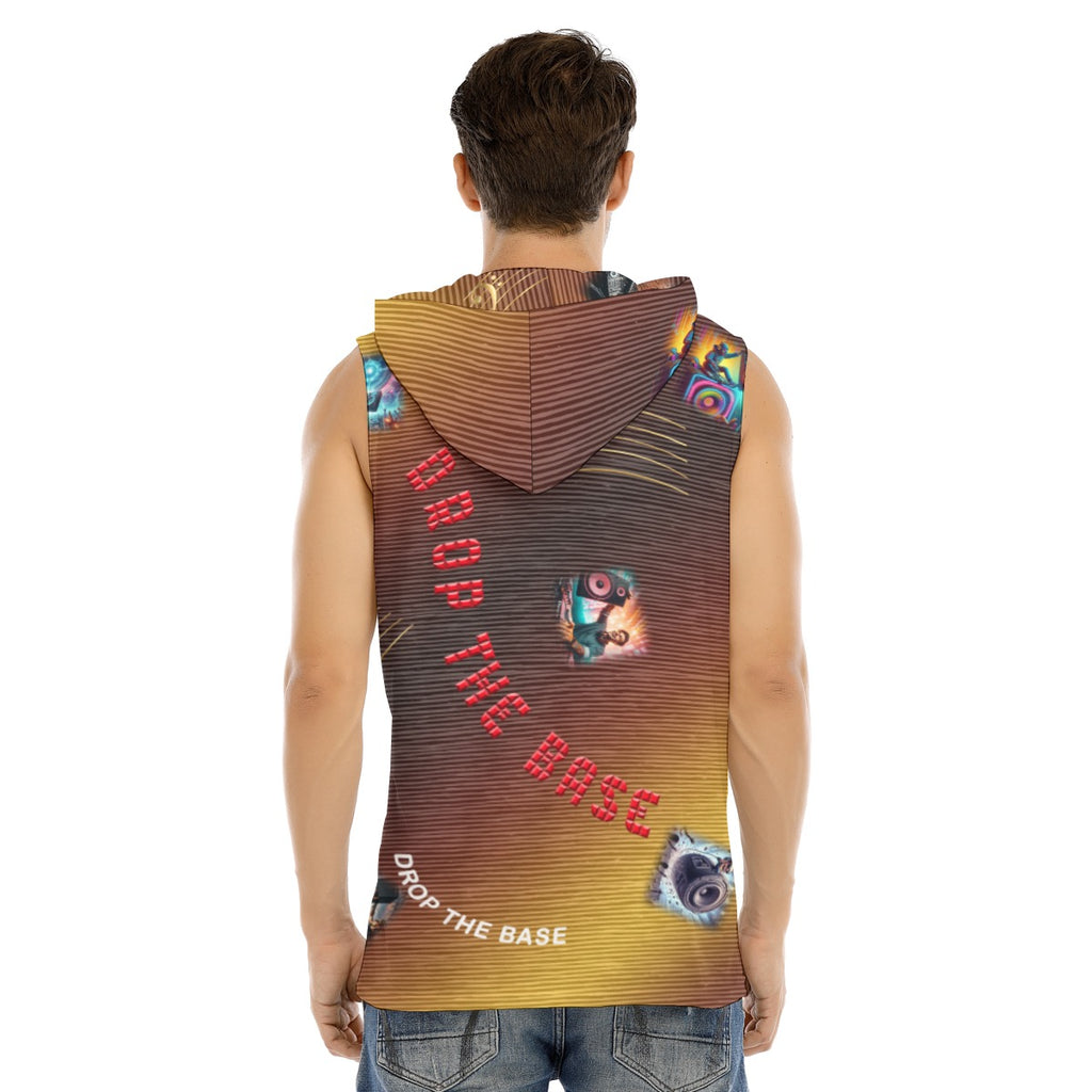 “Drop the Base” Hooded Sports Tank Top