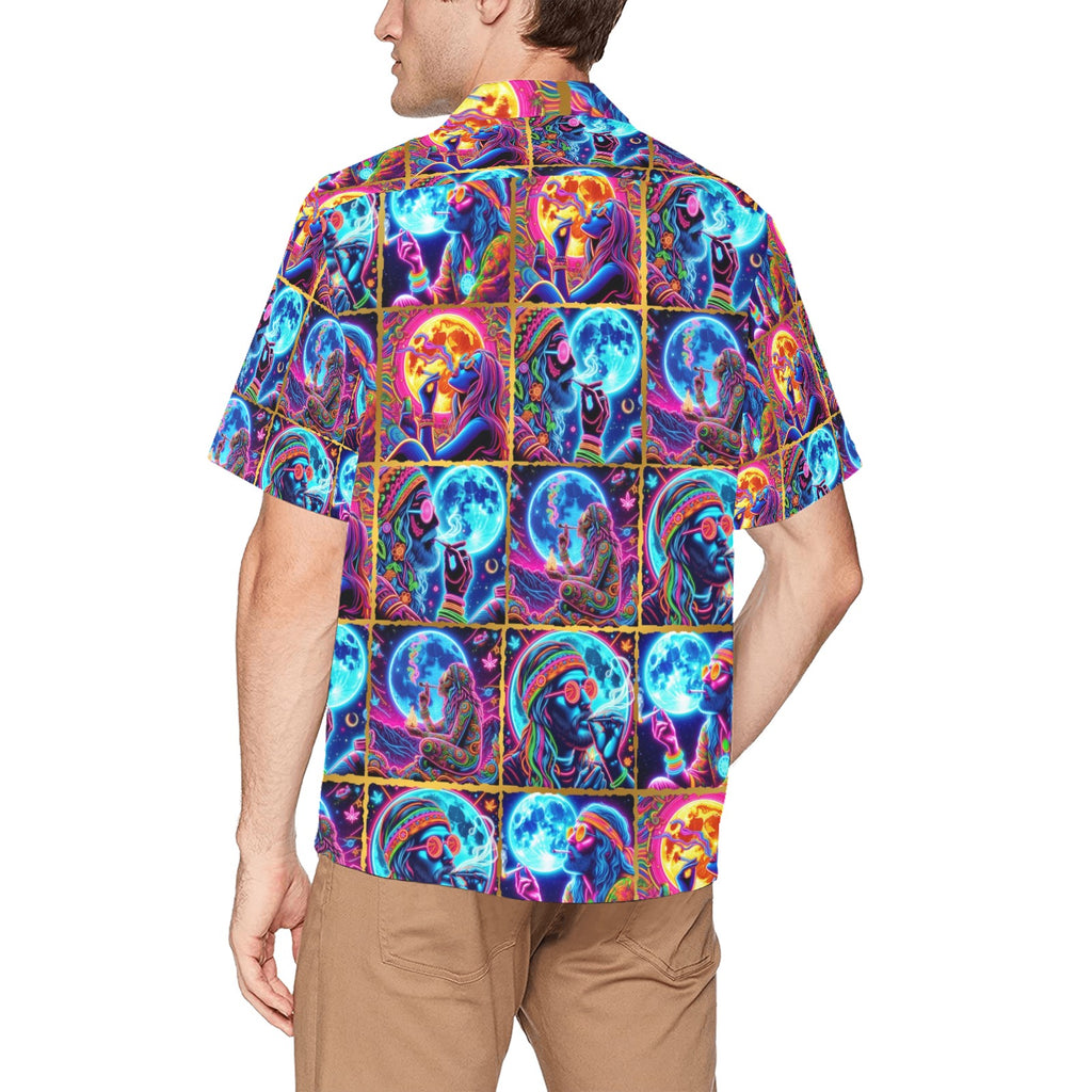 “Moonlight Toking” Men’s Lounge Shirt
