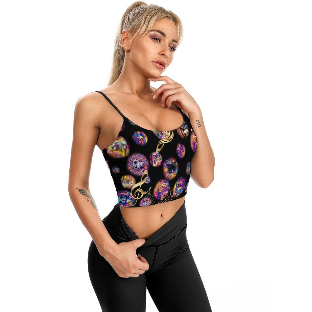 "Psychedelic Cats" Women's Thin Vintage Comfort Camisole - 3 Different Prints