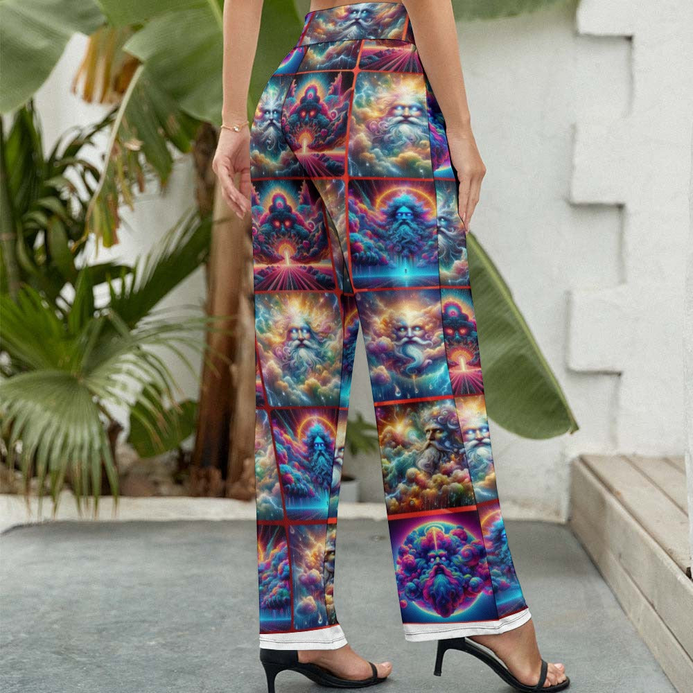 “Storm Clouds of God” Women's Wide Leg Pants