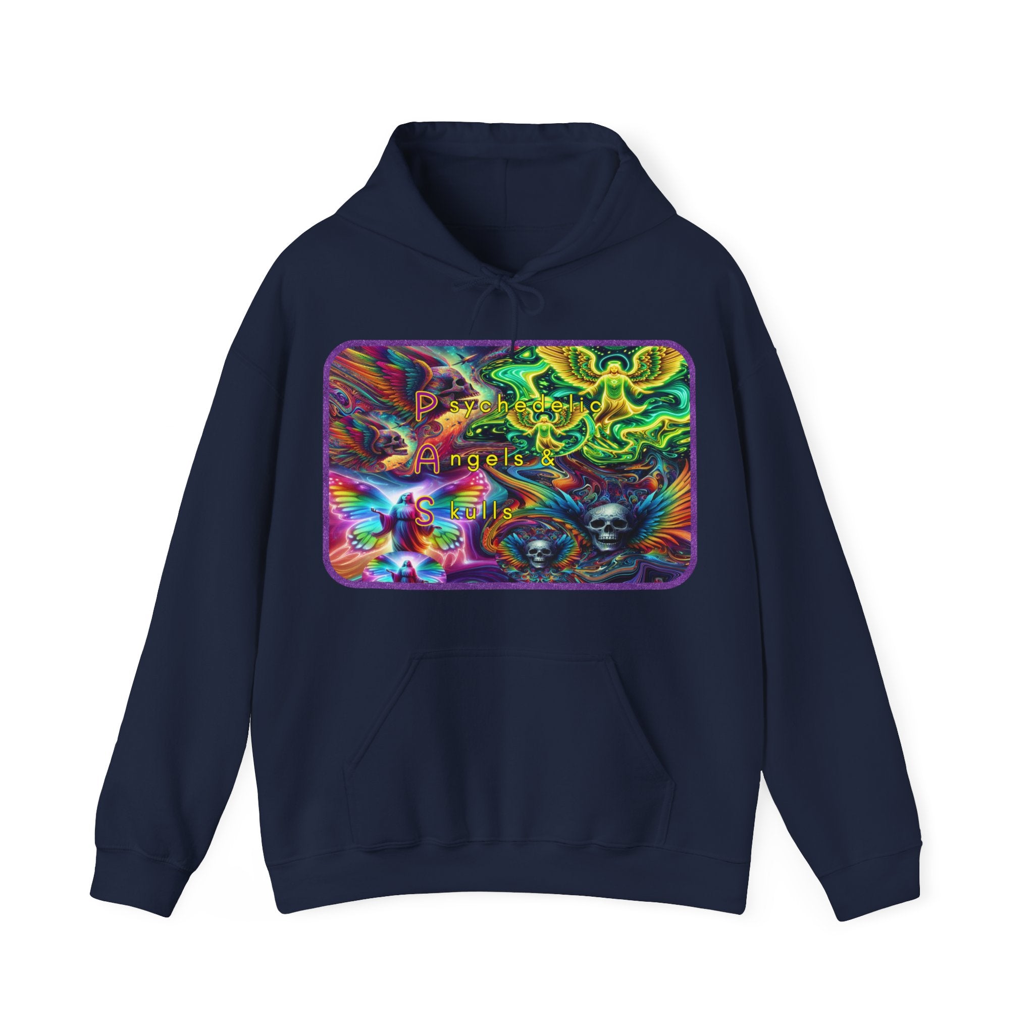 "Psychedelic Angels and Skulls" Men’s Hoodie