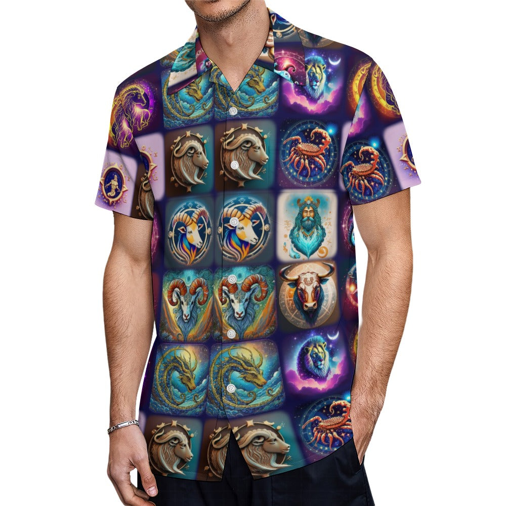"Zodiac Aligned” Men’s Festival Lounge Shirt