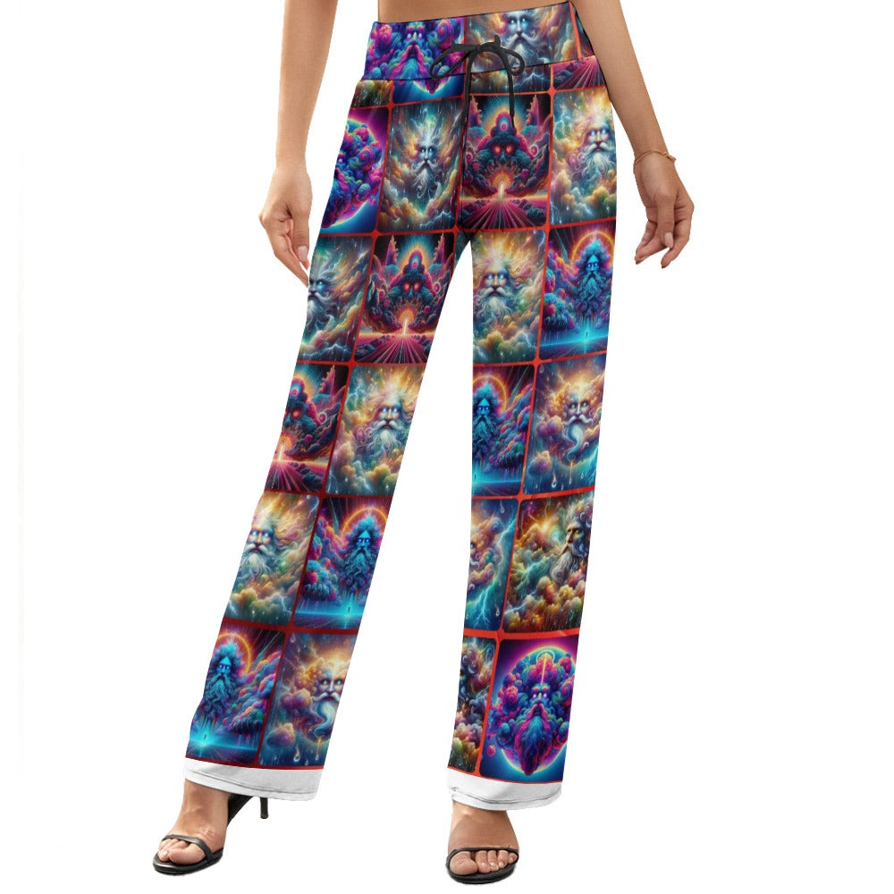 “Storm Clouds of God” Women's Wide Leg Pants