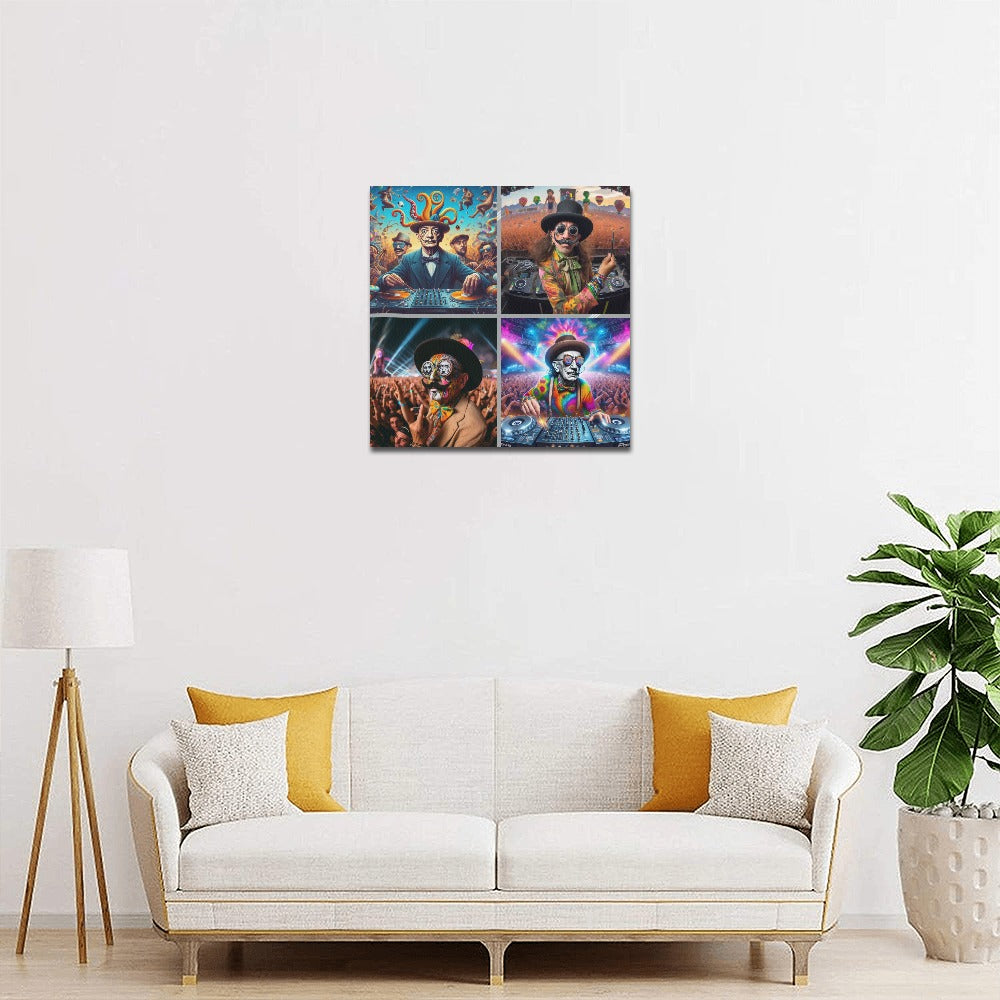 “Master DJ Dali” Canvas Print 16"x16"