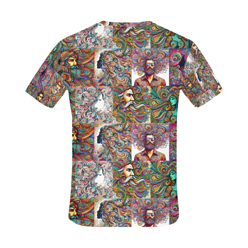 “Psychedelic Paisley People“ Men's Basic T-Shirt – Sizes S- 5XL
