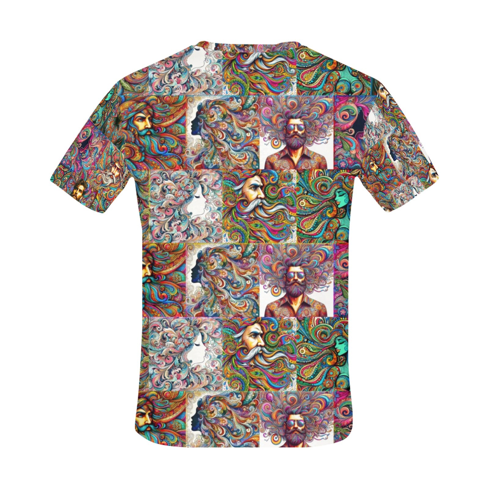 “Psychedelic Paisley People“ Men's Basic T-Shirt – Sizes S- 5XL