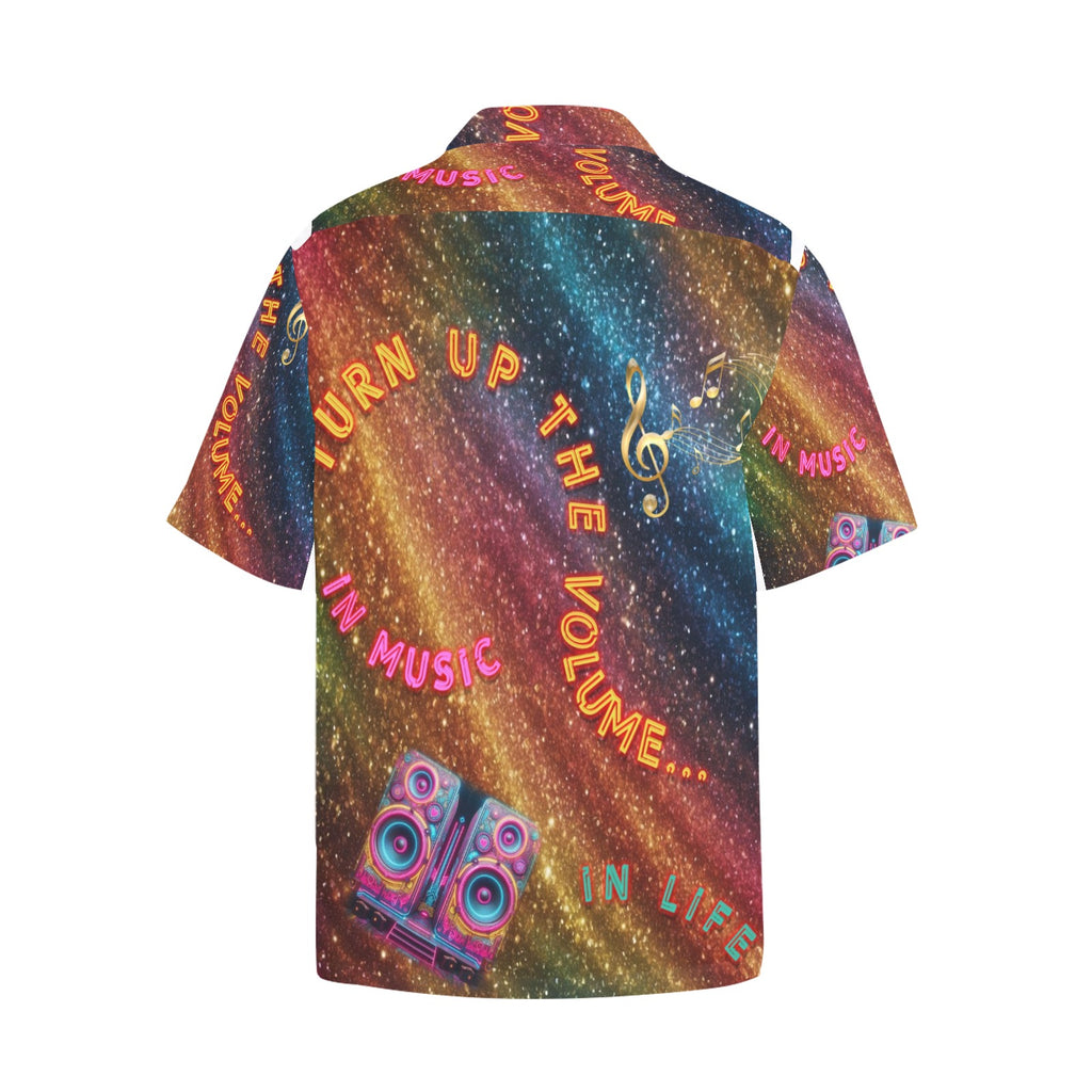 “Turn Up the Volume” Men’s Lounge Shirt with Pocket