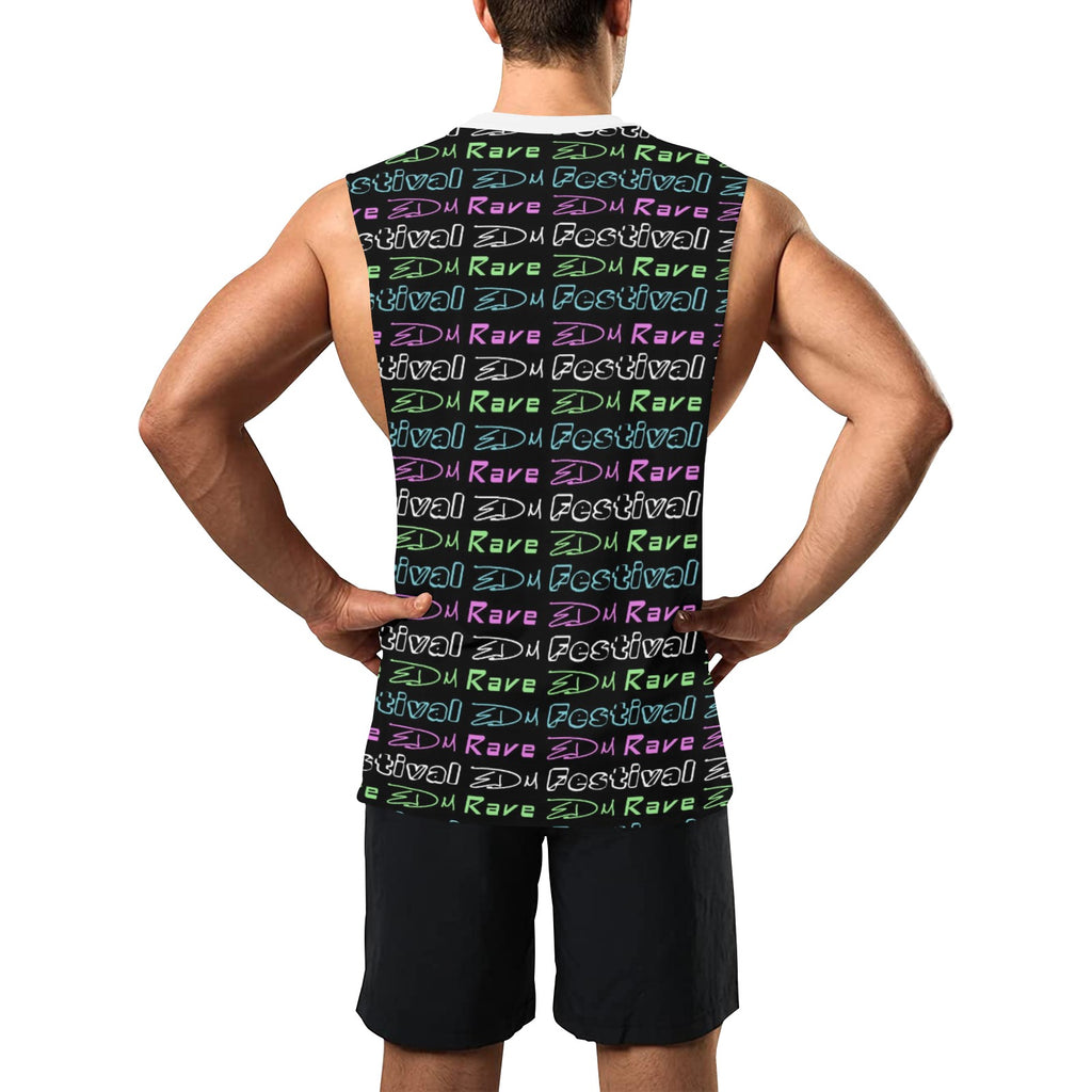 “EDM Rave Festival” Men's Open Side Tank Top