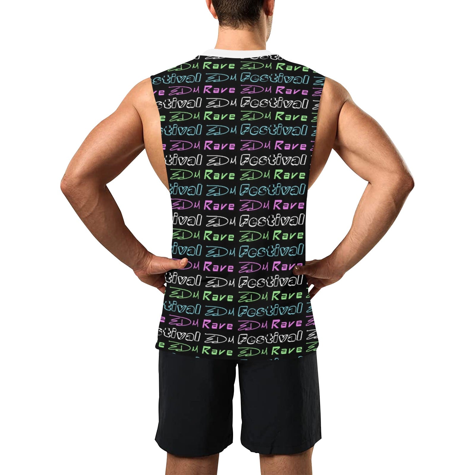 “EDM Rave Festival” Men's Open Side Tank Top