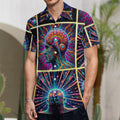 "Neon Neuron Men Emissions” Men’s Festival Lounge Shirt