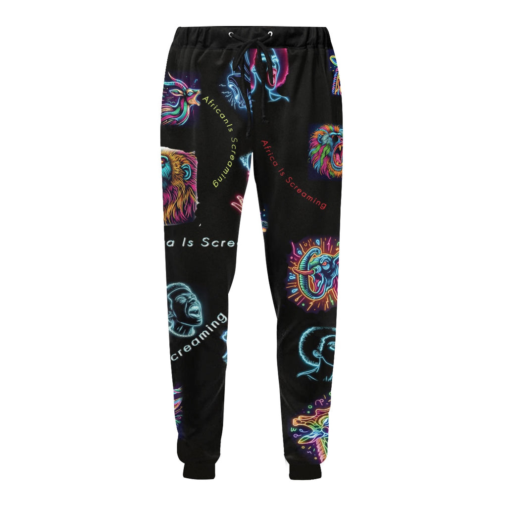 “Africa is Screaming” Men’s Joggers - Sizes XS - 4XL