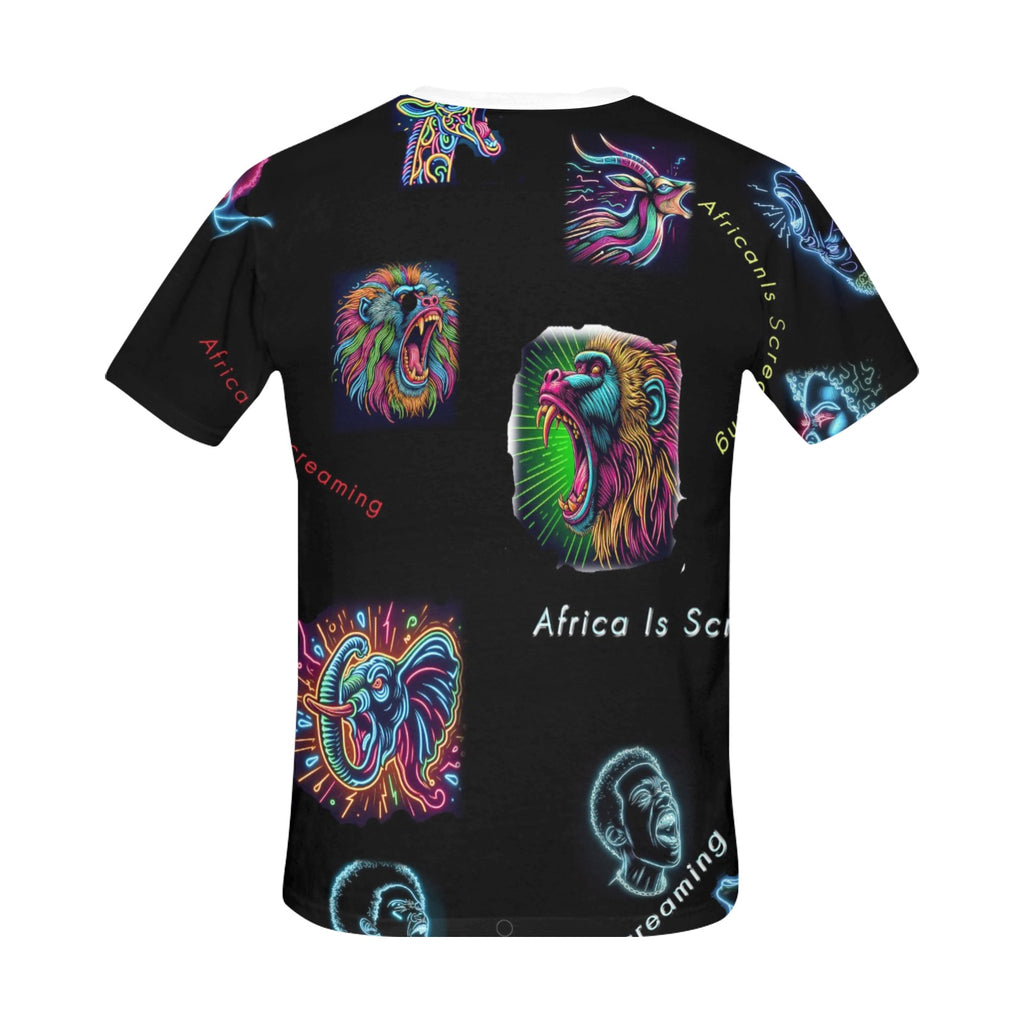 “Africa is Screaming” Men's Basic T-Shirt – Sizes S- 5XL
