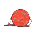"Girls from Quintuplet Galaxy Cluster See Red" Round Messenger Bag