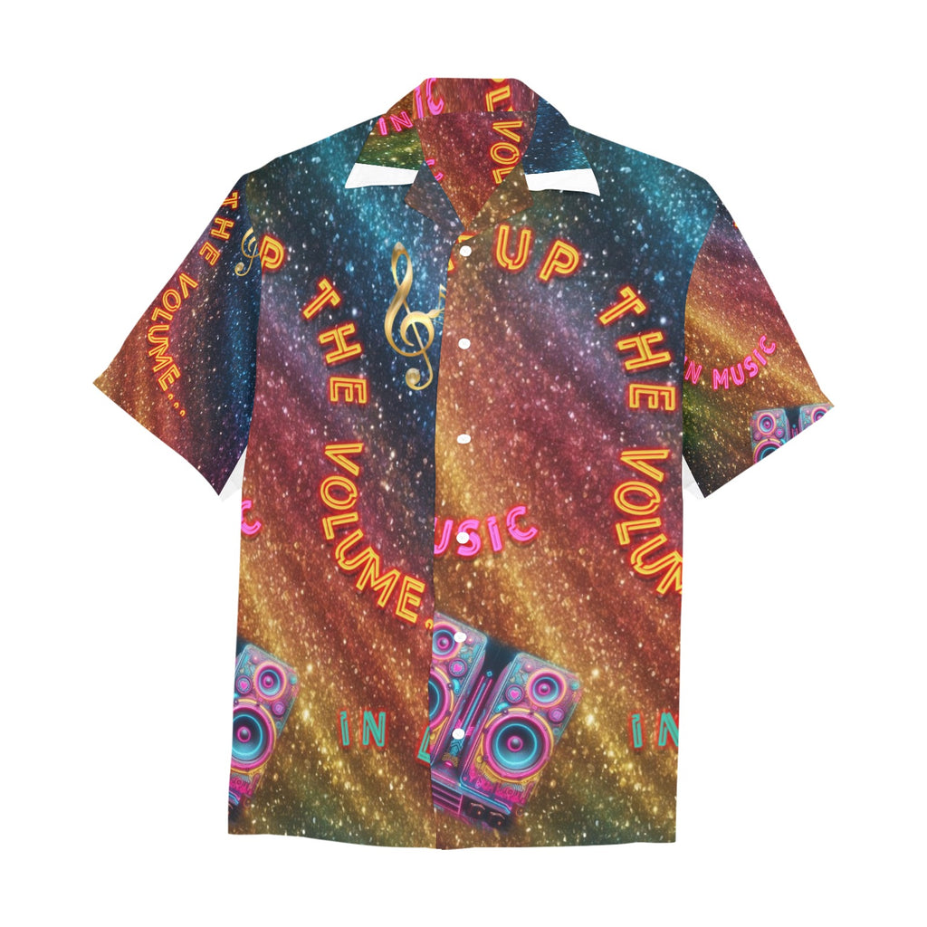 “Turn Up the Volume” Men’s Lounge Shirt with Pocket