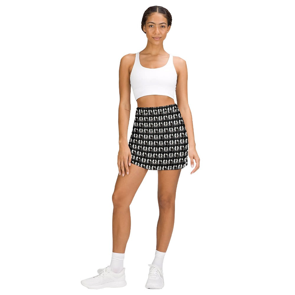 “4 Women?” Women's Light Proof Skirt with Pocket - Black