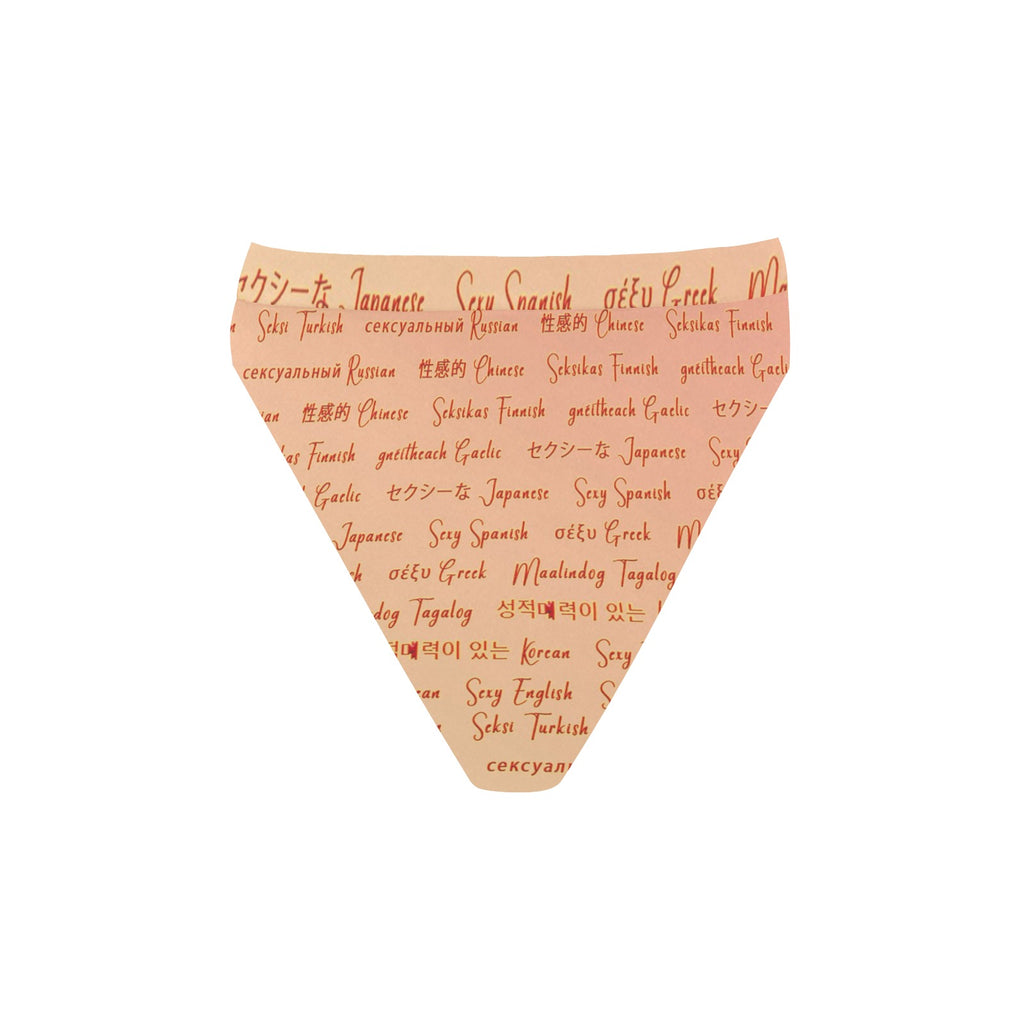 “Sexy” High-Waisted High-Cut Bikini Rave Bottom