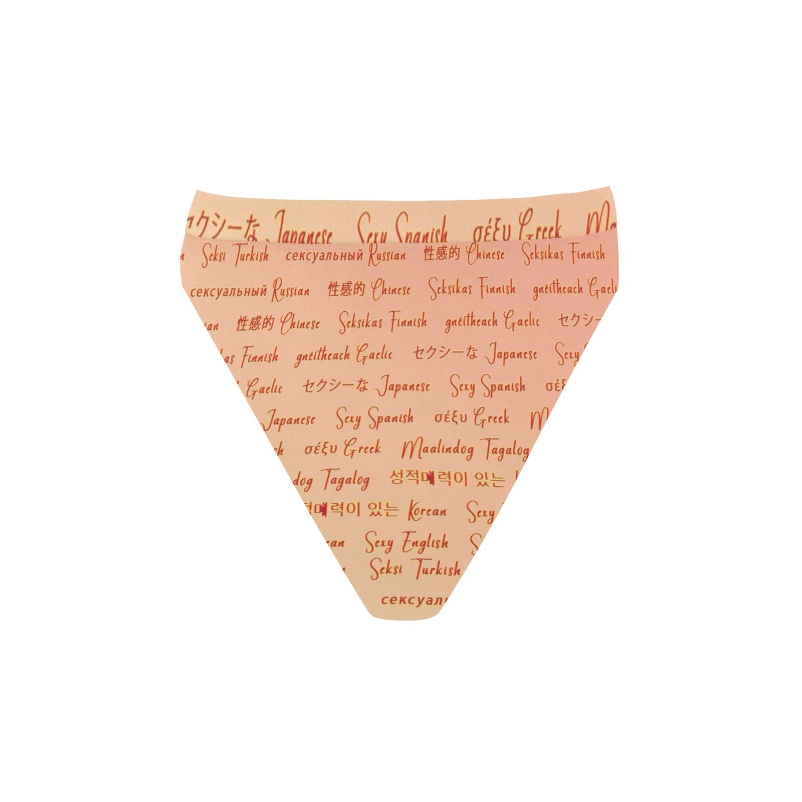 “Sexy” High-Waisted High-Cut Bikini Rave Bottom