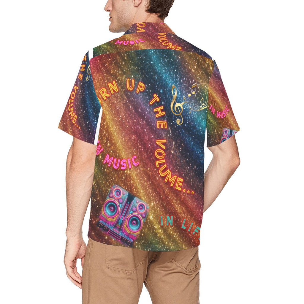 “Turn Up the Volume” Men’s Lounge Shirt with Pocket