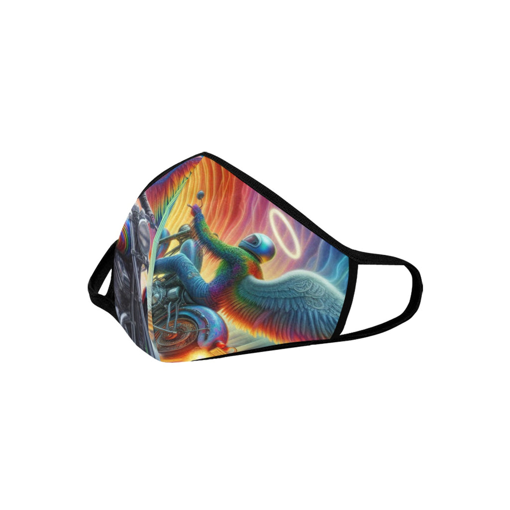 “Psychedelic Angels on Motorcycles” Face Mask – Pack of 5 with 10 Filter Elements