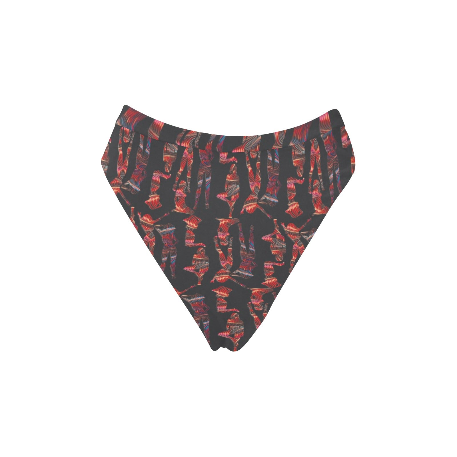 “String Theory Nudes” High-Waisted High-Cut Bikini Rave Bottom