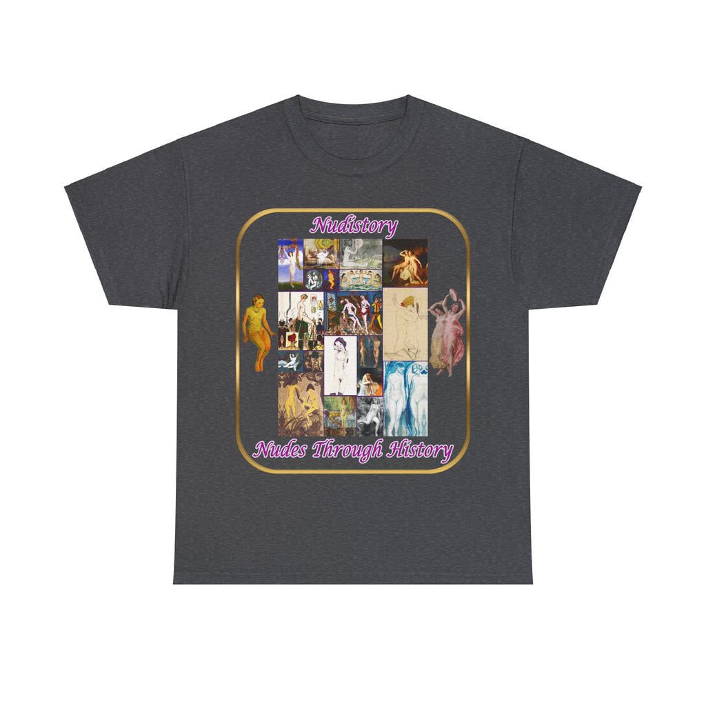 "Nudistory - Nudes Through History" Heavy Cotton Tee