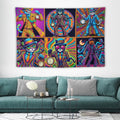 “Psychedelic Zoot Suit Cats” Wall Tapestry 60"x 40"