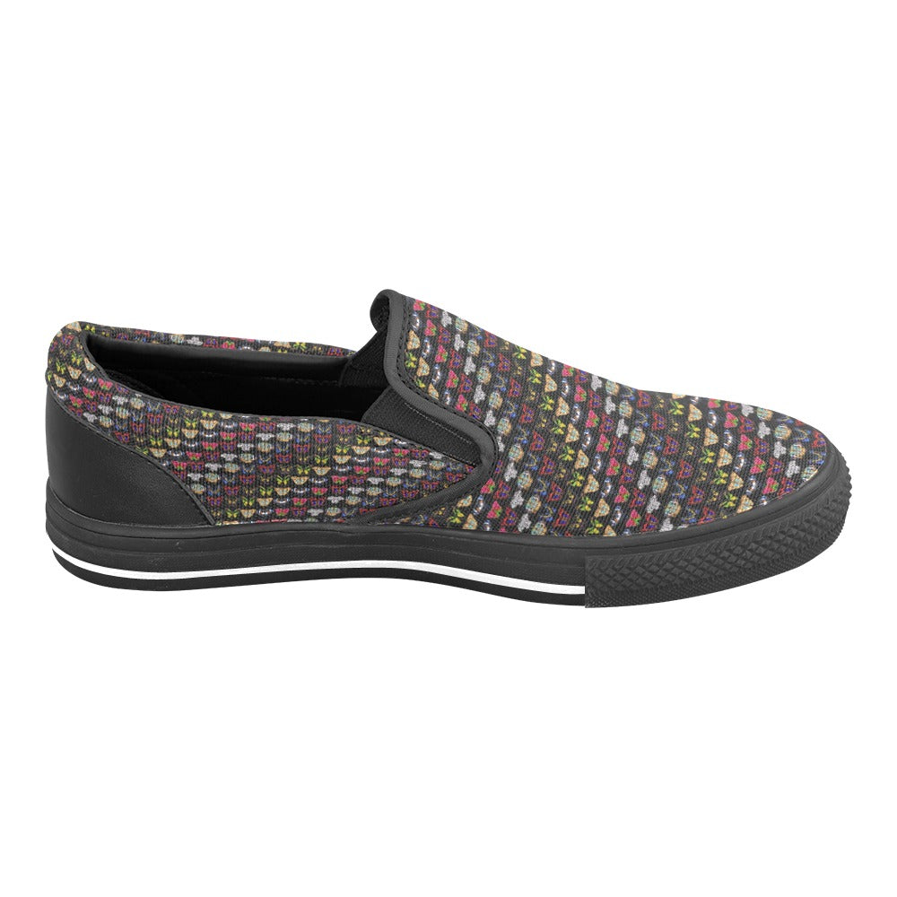 “Mariposa Mix” Women’s Slip-on Canvas Shoes
