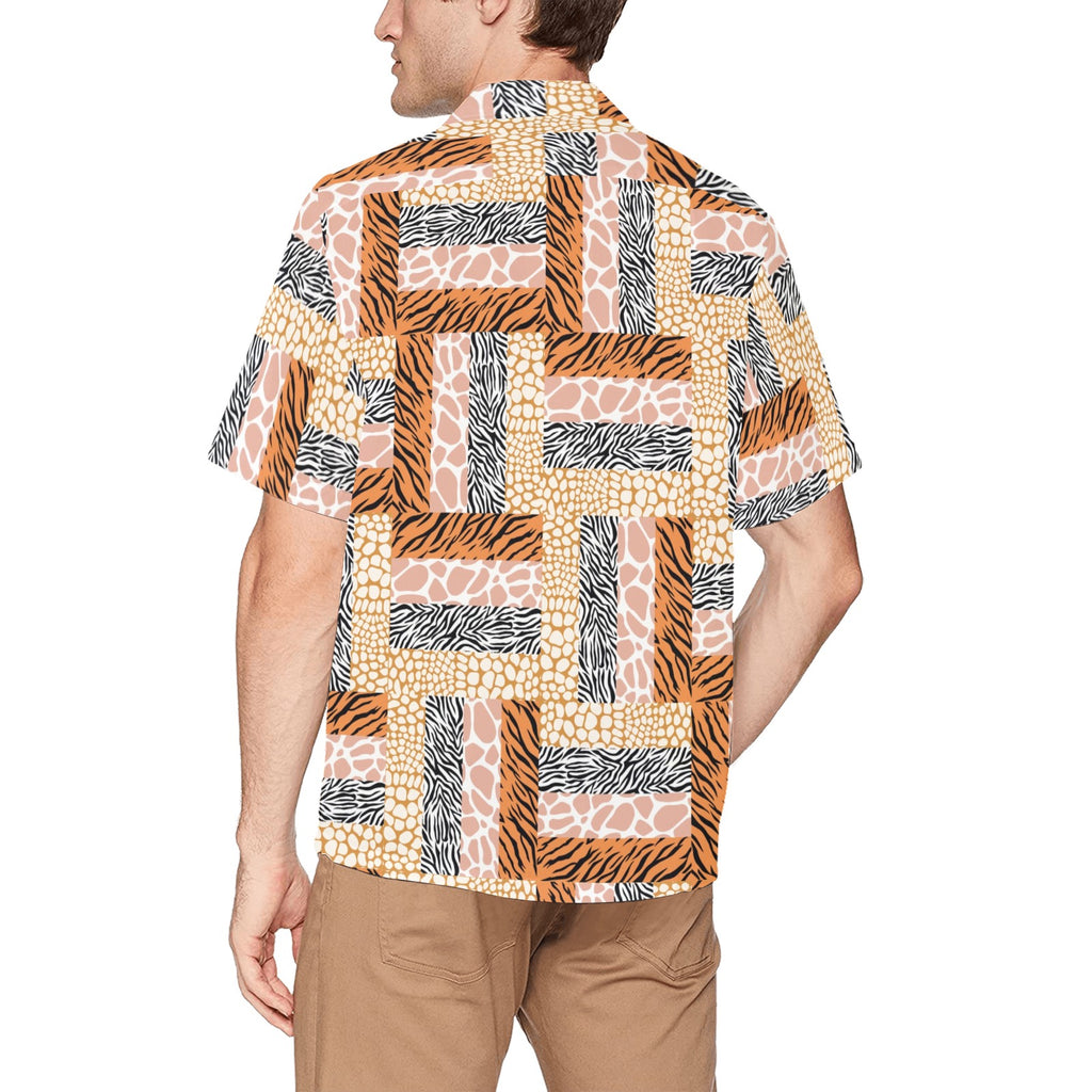“African Rotating Safari” Men’s Lounge Shirt