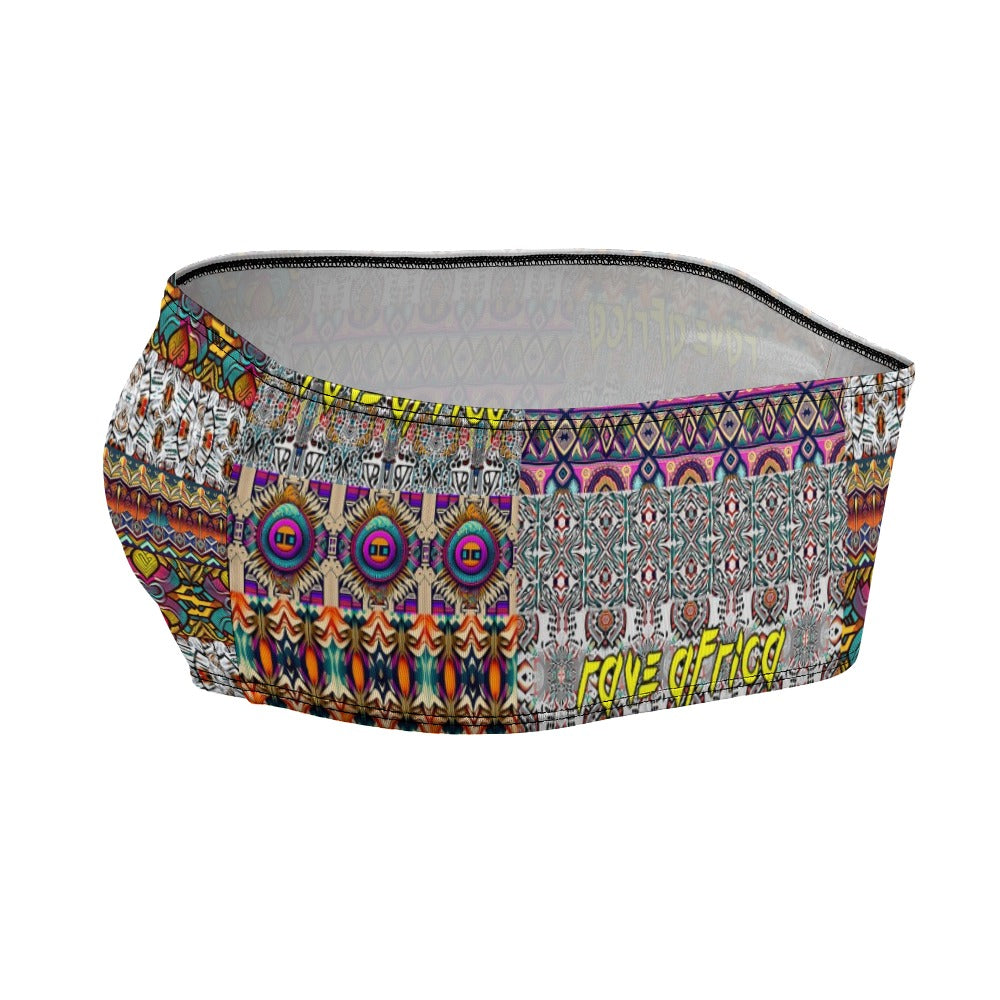 “Rave Africa” Women’s Tube Wrap Crop Top
