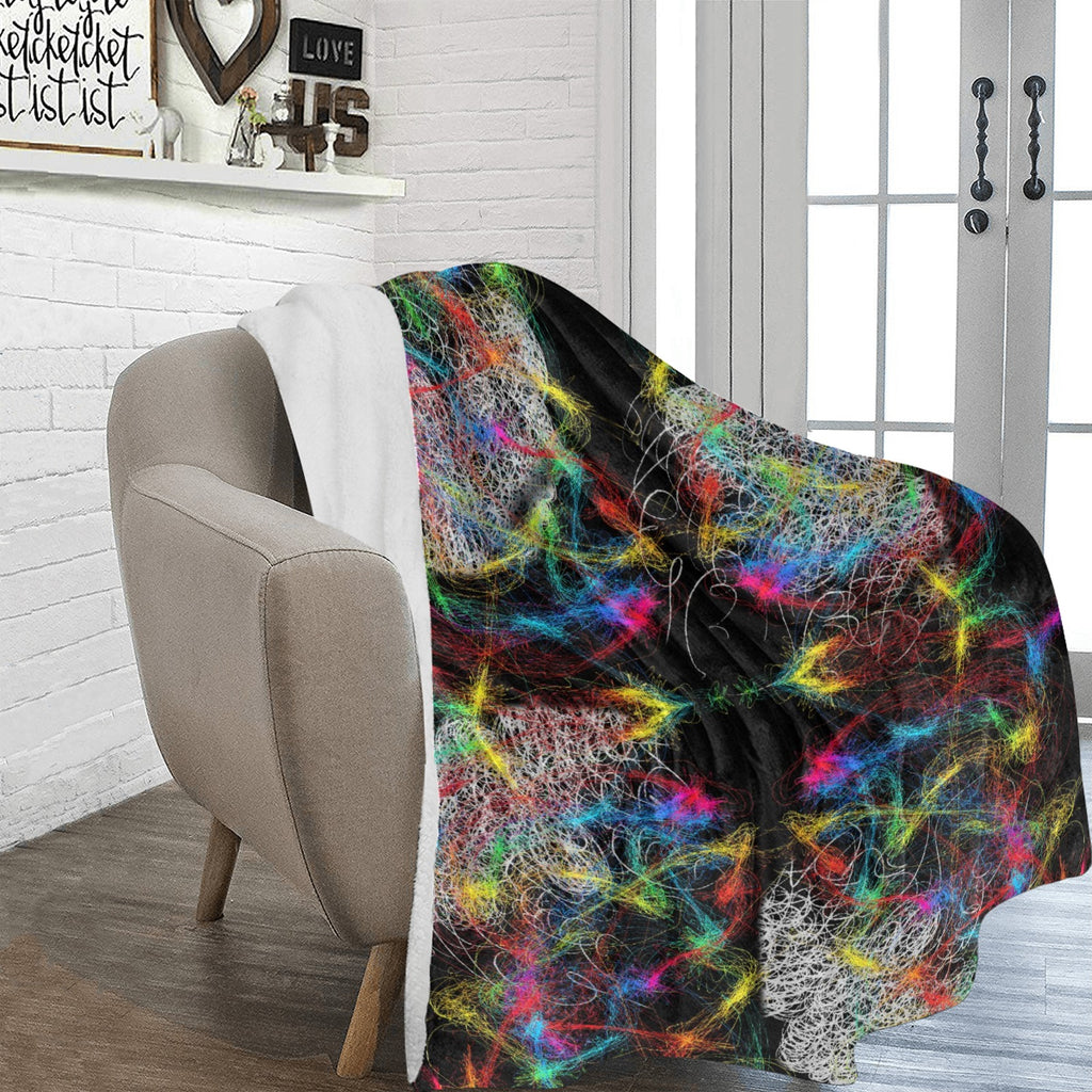 “Swirling Faces” Ultra-Soft Micro Fleece Blanket – Multiple Sizes