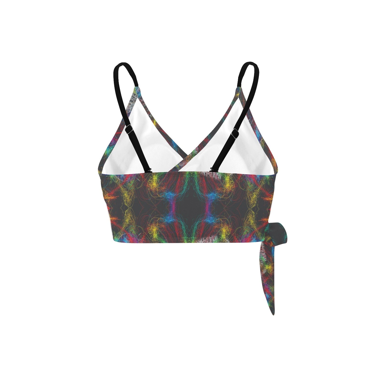 “Facial Swirl” Festival Side Knot Bikini Top