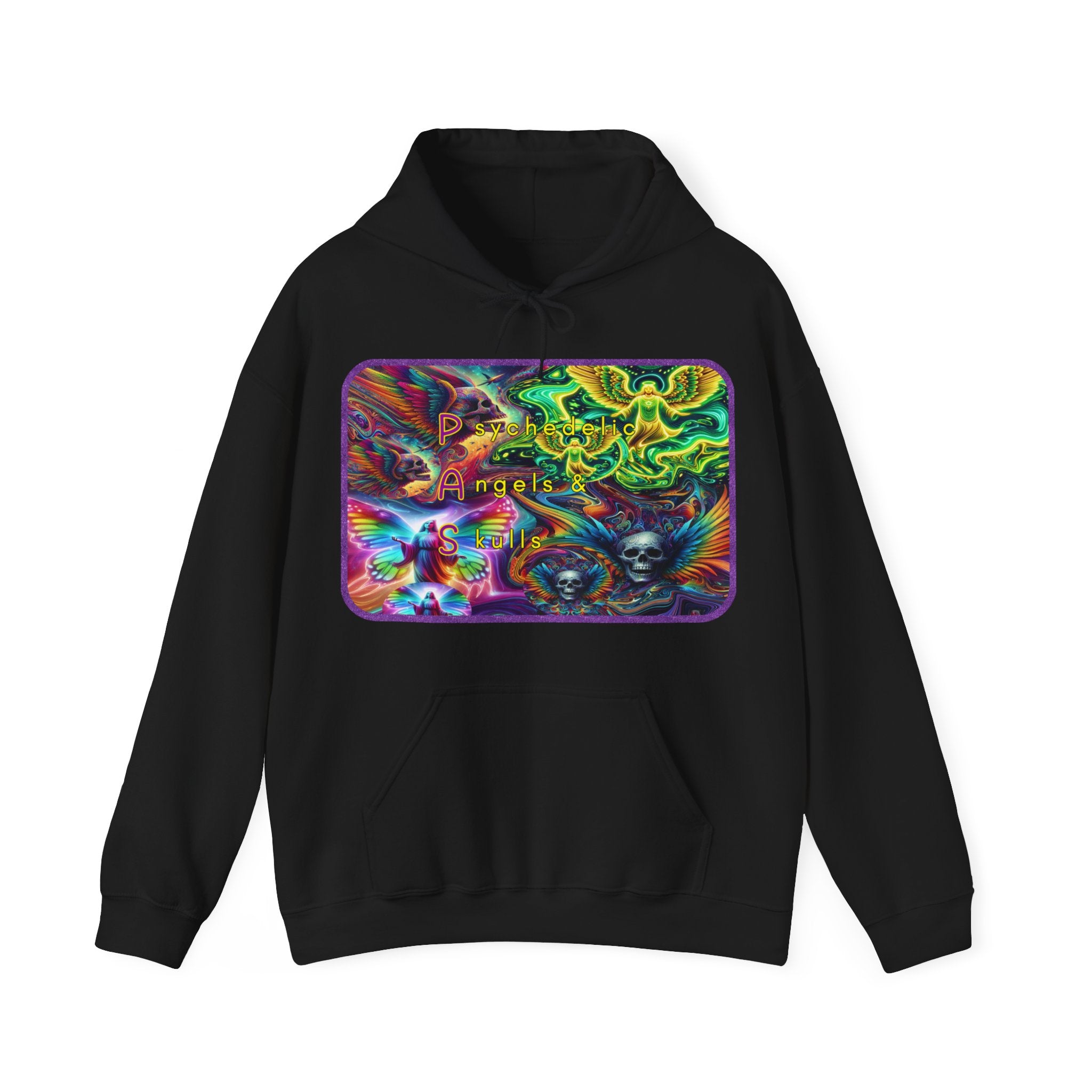 "Psychedelic Angels and Skulls" Men’s Hoodie