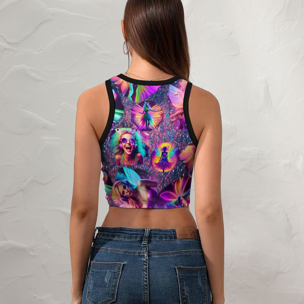 “Festival Fairies” Women’s Festival Crop Top