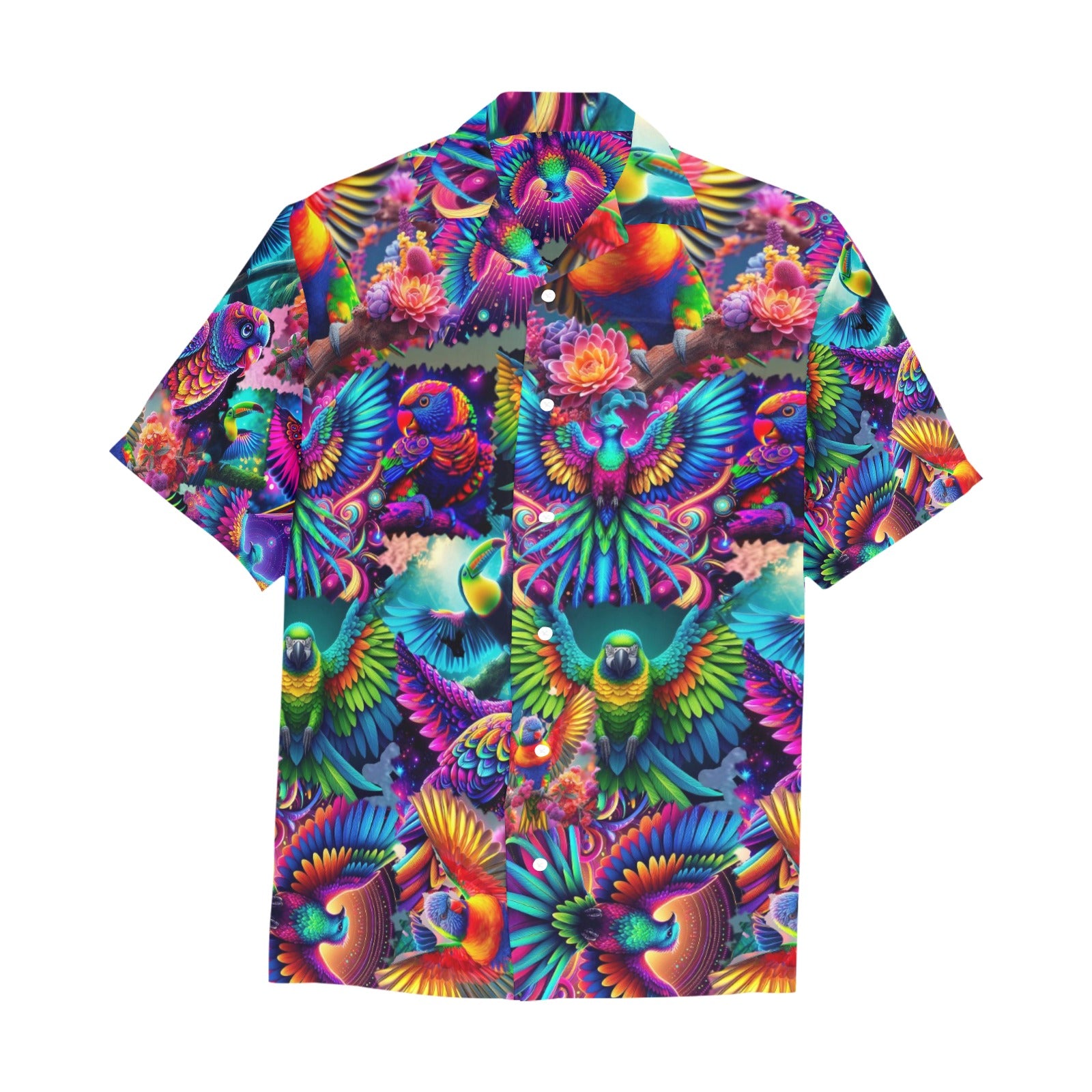 “Neon Aviary” Men’s Lounge Shirt