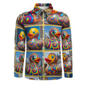 “Psychedelic Rubber Ducky” Lounge Shirt – Long Sleeve One Pocket