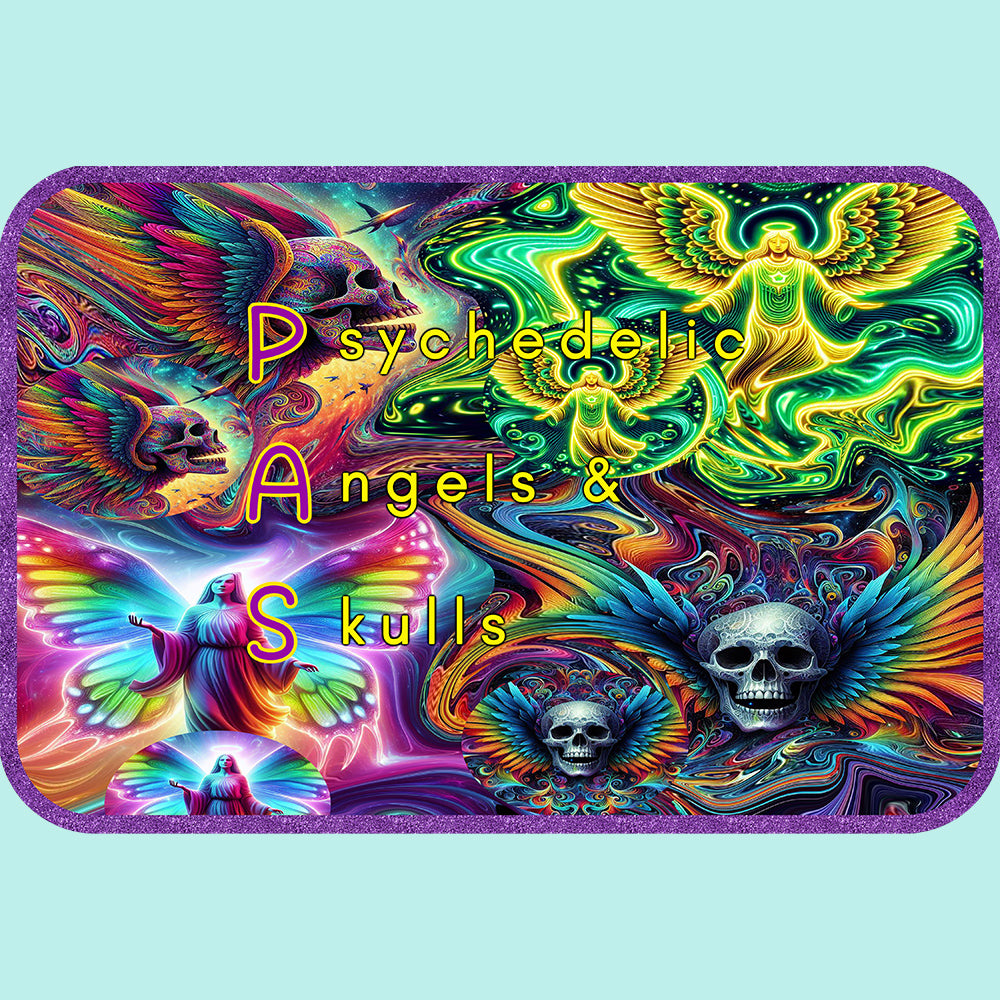 "Psychedelic Angels and Skulls" Men’s Hoodie