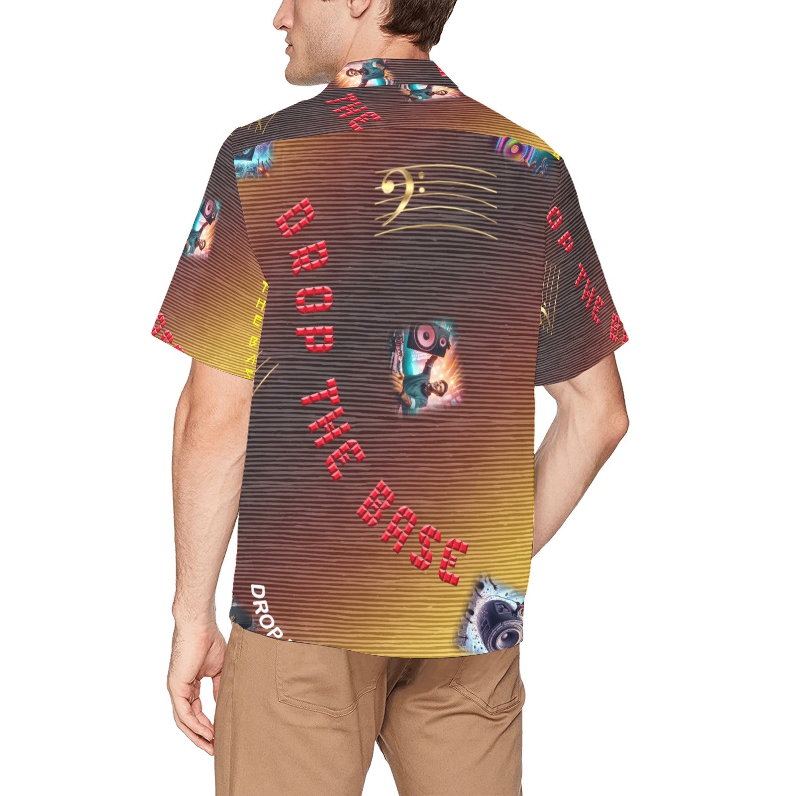 “Drop the Base” Men’s Lounge Shirt with Pocket