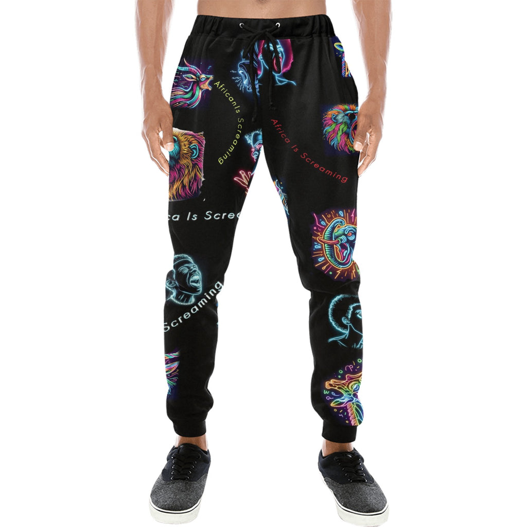 “Africa is Screaming” Men’s Joggers - Sizes XS - 4XL