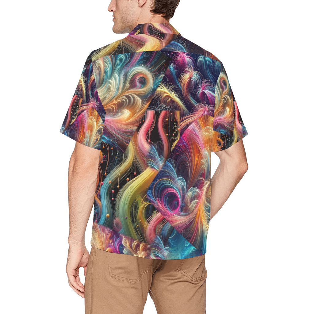 “Feathery Wisps” Men’s Lounge Shirt