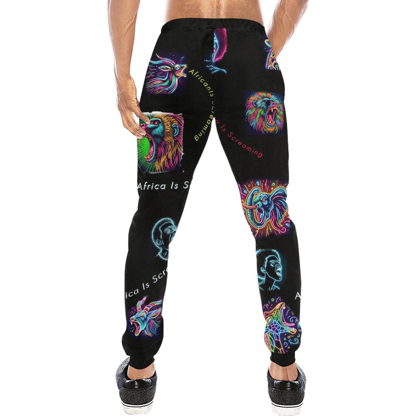 “Africa is Screaming” Men’s Joggers - Sizes XS - 4XL